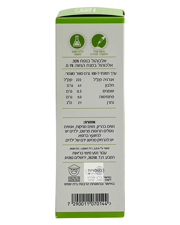 קנדינטע לטיפול בפטריית הקנדידה ברקוד