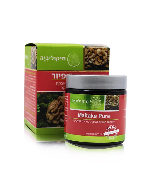 פטריות מאיטקה פיור 60 כמוסות - מיקוליביה