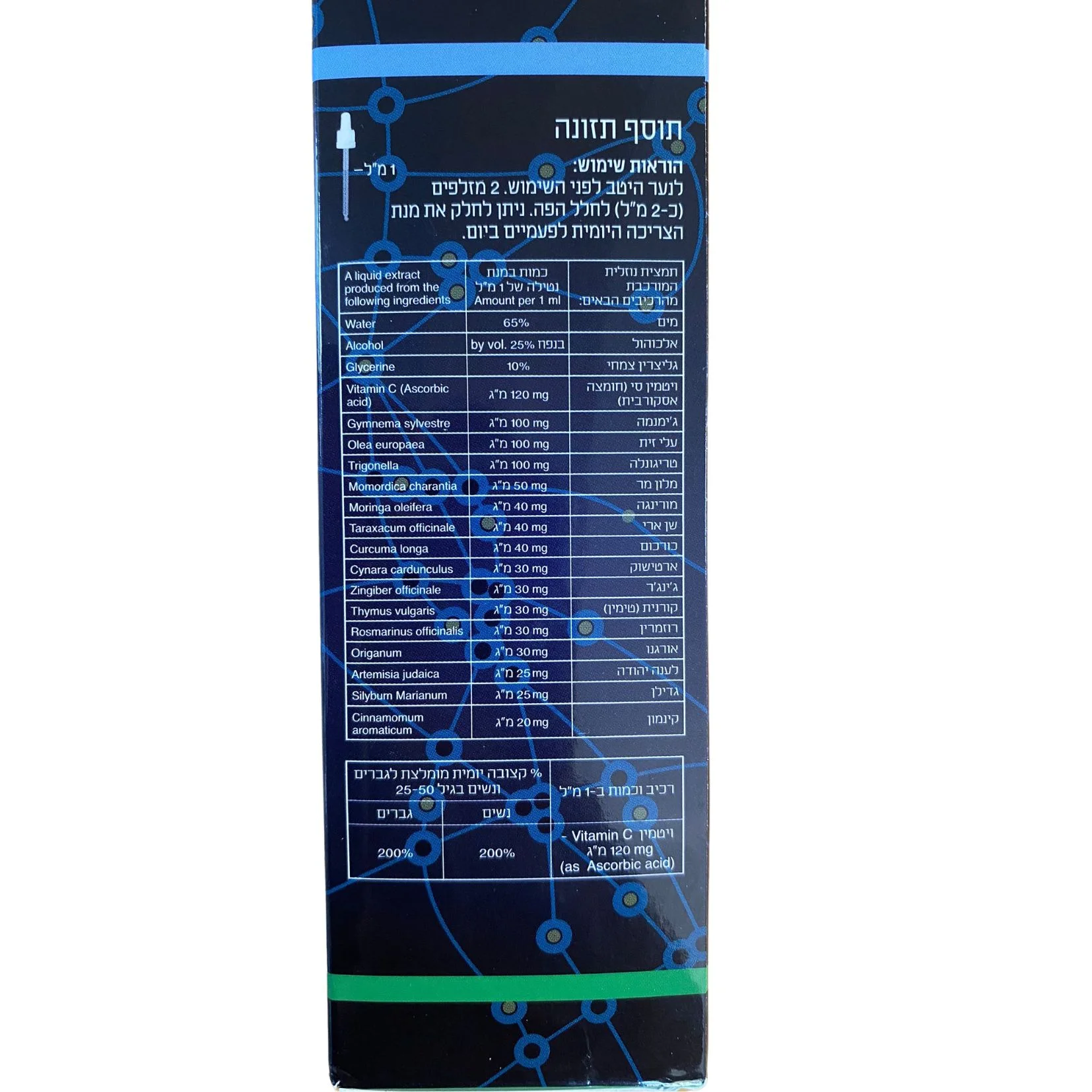 ⁦רטבוליקס תמצית נוזלית - ננו טבע 100 מ"ל⁩ – תמונה ⁦2⁩