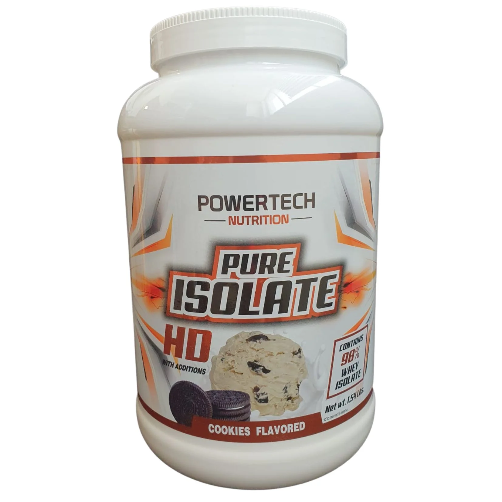 אבקת חלבון PURE ISOLATE פיור איזולט בטעם וניל | שוקולד | עוגיות 700 גרם